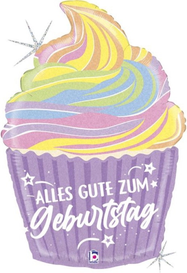 XL Folienballon - Geburtstag - Cupcake - 69 cm