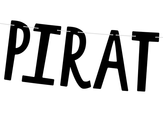 Buchstabengirlande - Piraten Party - Pirates Party - 14 x 100 cm