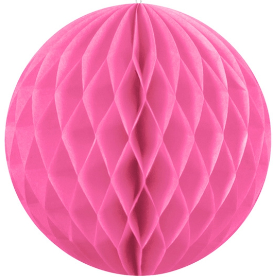 1 Deko - Wabenball - helles Pink - 10 cm
