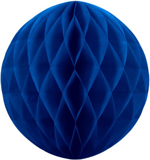 1 Deko - Wabenball - Navy Blau - 20 cm