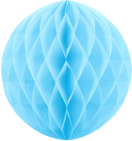 1 Deko - Wabenball - himmelblau - 30 cm