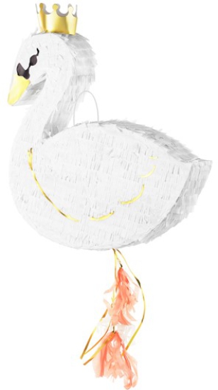 Edle Pinata - liebevoller Schwan - 43.5 x 49.5 x 9 cm