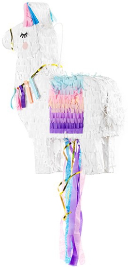 Edle Pinata - kunterbuntes Lama - 41x49.5x10cm