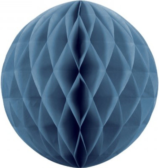 1 Deko - Wabenball - blau - 20 cm