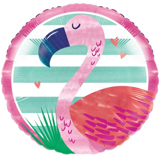 Folienballon - "verliebter Flamingo" - 45,7 cm