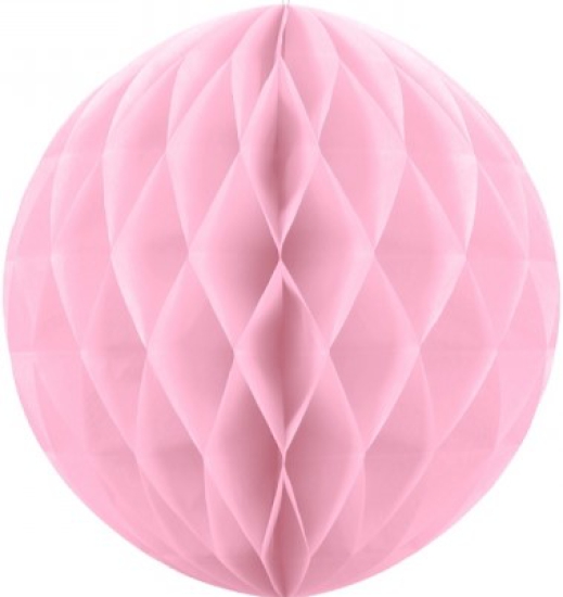 1 Deko - Wabenball - helles rosa - 20 cm