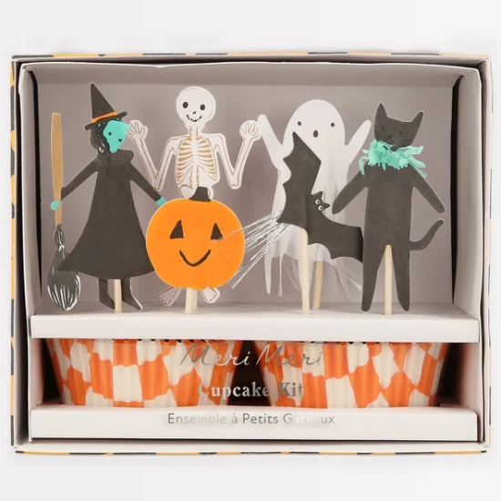 MeriMeri - Halloween Cupcake - Muffin Set - 48-teilig