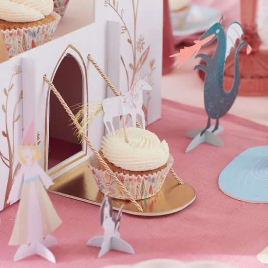 MeriMeri - Princess - Prinzessinnen Cupcake Muffin Set - 48-teilig