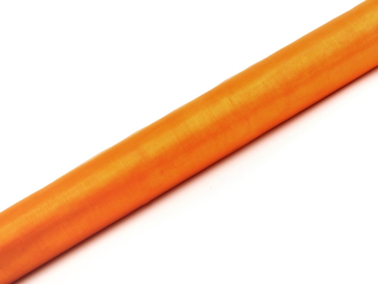 Organza - Tischläufer - orange -  36 cm - 9m Rolle