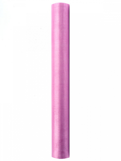 Organza - Tischläufer -  rosa - 36 cm - 9m Rolle