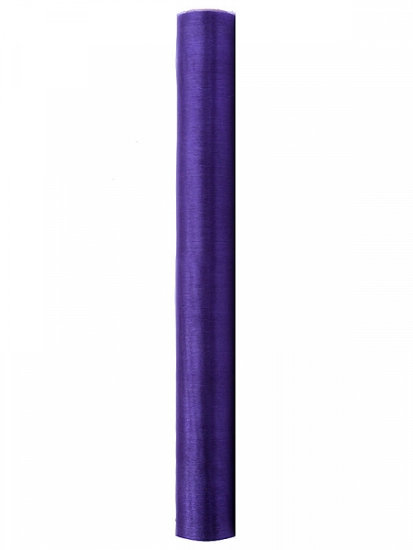 Organza - Tischläufer -  violett -  36 cm - 9m Rolle