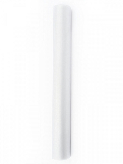 Organza - Tischläufer -  weiß -  36 cm - 9m Rolle