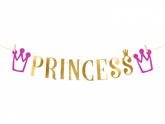Buchstabengirlande - Princess - 13,5 x 90 cm