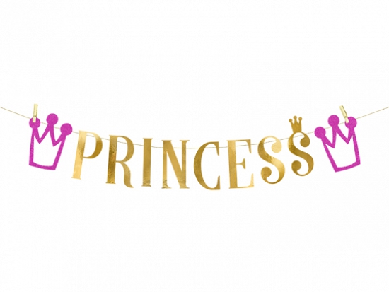 Buchstabengirlande - Princess - 13,5 x 90 cm