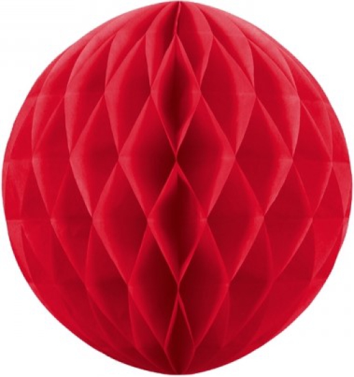 1 Deko - Wabenball - rot - 20 cm