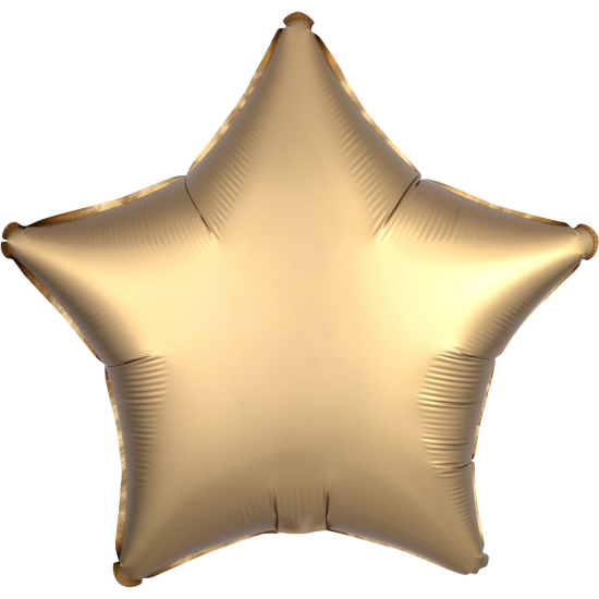 Folienballon - Stern - gold - Seide - 43 cm
