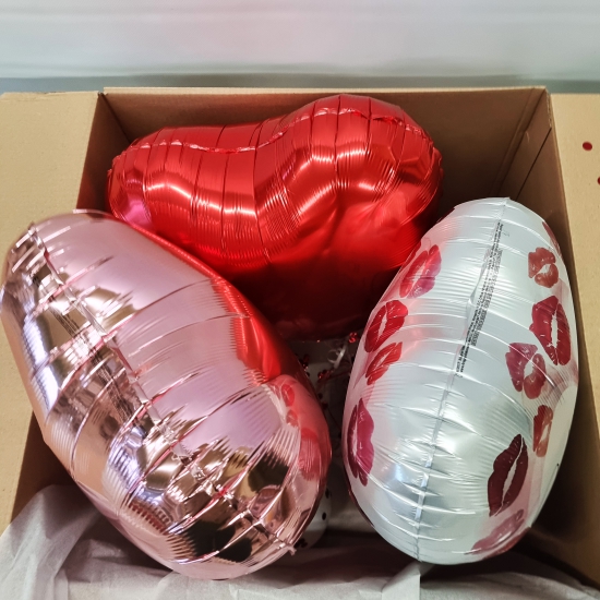 Ballon im Karton - Valentinstags Set - Ich Liebe Dich - 3-tlg