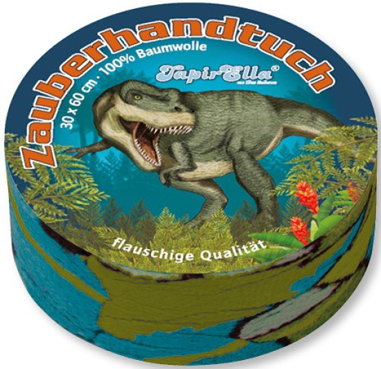 Lutz Mauder - Zauberhandtuch - TapirElla - T-Rex - Dinosaurier - 30 x 60 cm