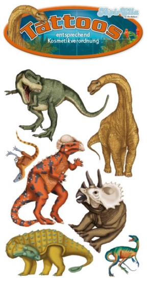 Lutz Mauder - temporäre Tattoos - Dinos - Dinosaurier
