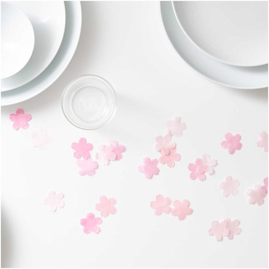 Rico Design Streudeko - YEY! Let's Party Konfetti Kirschblüten pastell rosa Mix 20g