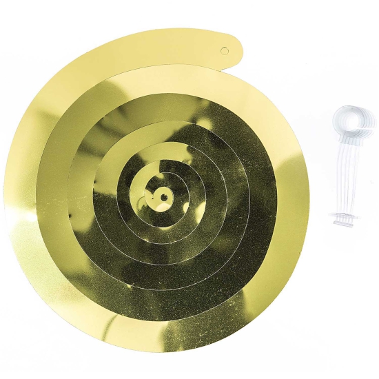 Rico Design - YEY! Let's Party - goldene Spiralluftschlangen - 60cm - 6 Stück