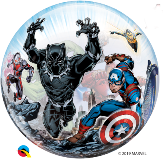 XL Ballon - Bubble - Marvel Avengers - transparent - 56 cm