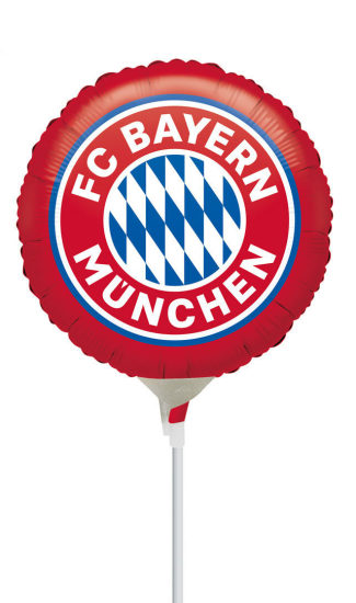 Folienballon am Stab - luftgefüllt - Fußball - FC Bayern München
