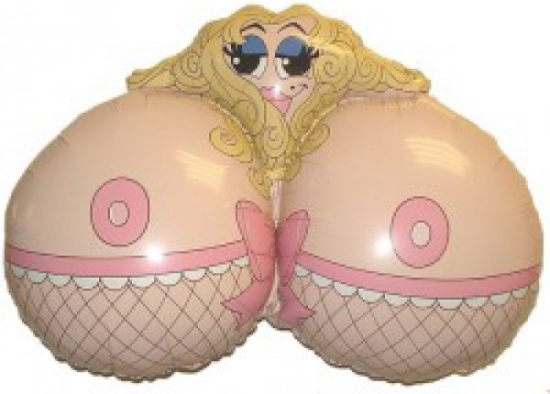 XL Folienballon - JGA - Mrs. Boobie - 86 cm