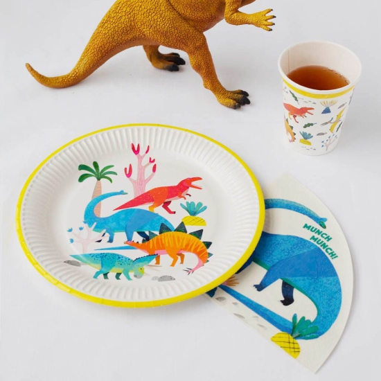 Talking Tables - Dinosaurier Teller - 23 cm - 8-teilig