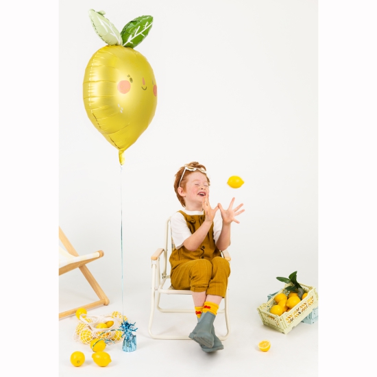Folienballon - goldige Zitrone - 50 x 75 cm