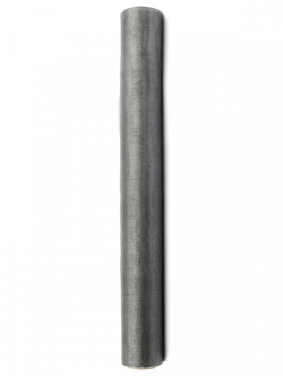 Organza - Tischläufer -  grau -  36 cm - 9m Rolle