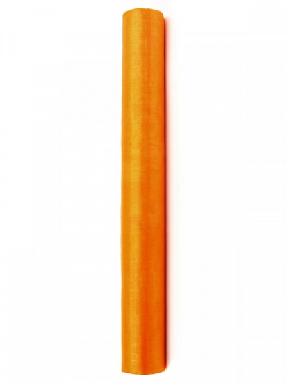 Organza - Tischläufer - orange -  36 cm - 9m Rolle